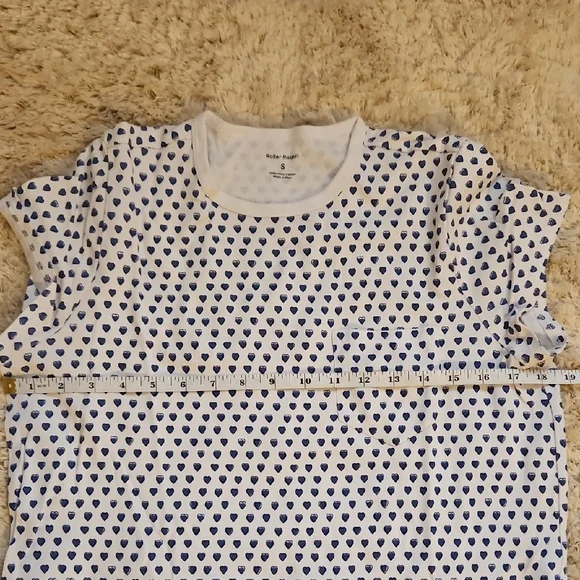 NWOT Roller Rabbit Blue Heart Pajama Dress - Picture 6 of 7